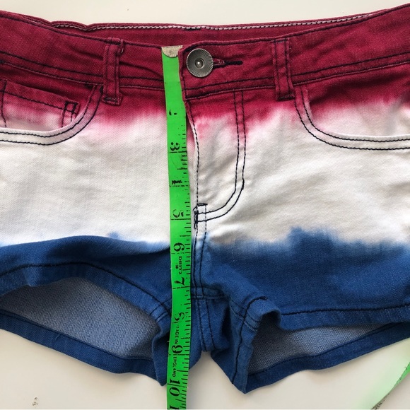 Girl’s Patriotic Shorts Red White & Blue Tie Dye       💚BUNDLES🗞️DISCOUNTED💚 - Picture 4 of 7